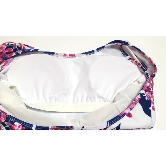 Fabletics floral  Varsha Midi sports bra NWT women's large - Picture 6 of 6